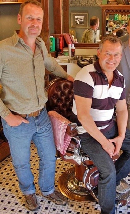 Paul Burrell so svojím snúbencom Grahamom Cooperom. 
