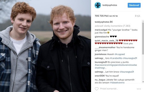 Pre Eda Sheerana sú typické ryšavé vlasy a šibalský úsmev. 