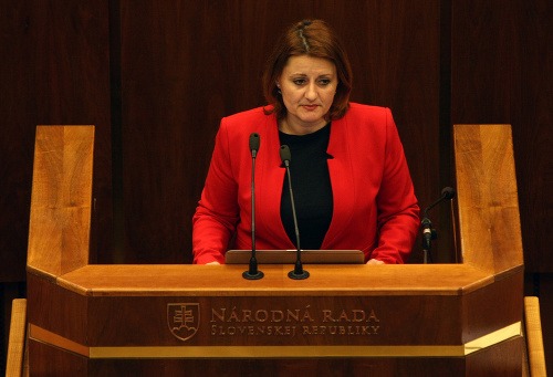 Natália Blahová v parlamente