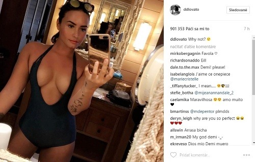 Demi Lovato prekvapila fanúšikov takouto sexi fotkou. 