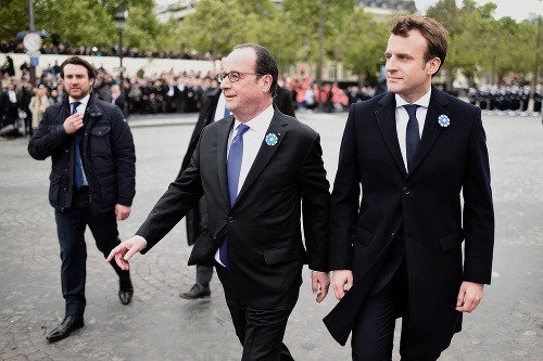 Macron a Hollande