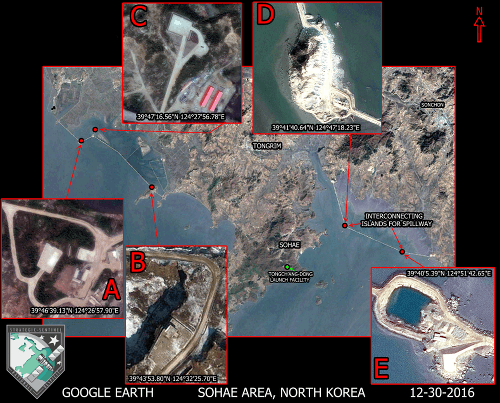 Rozmiestnenie ostrovov pri severokórejskom poloostrove