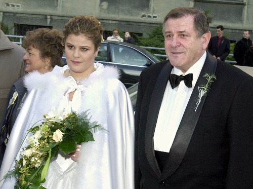 Mečiarova dcéra Magda na svojej svadbe