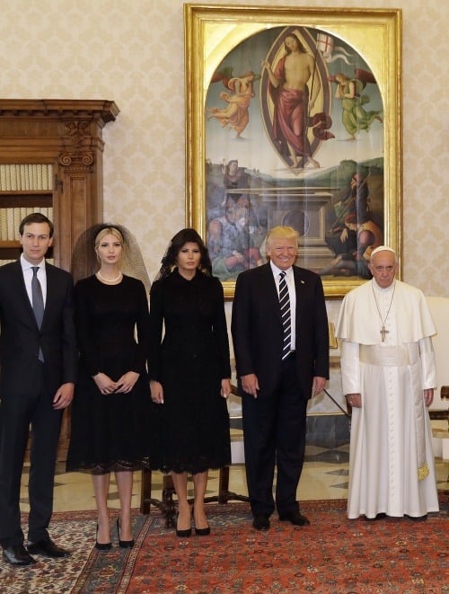 Trumpovci u pápeža.
