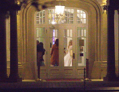 Adela Banášová počas svojej svadby. 