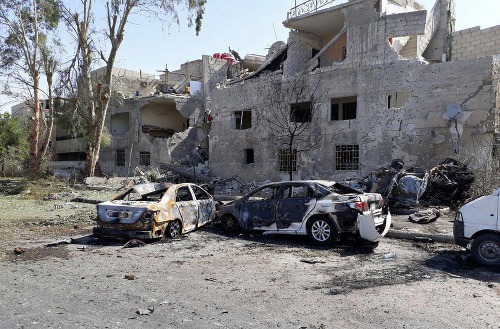 Damaskom otriasol výbuch