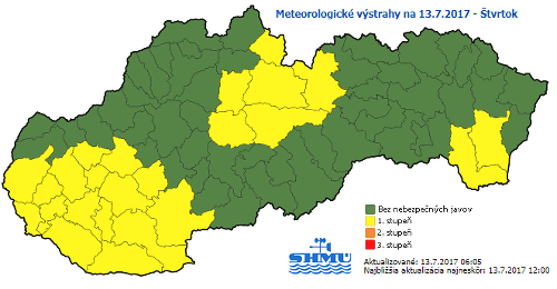 Po horúčavách zasiahli Slovensko