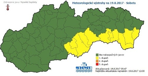Slovensko dnes potrápi dážď