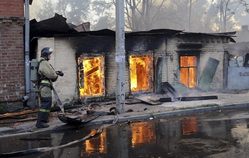 Požiar v Rostove na