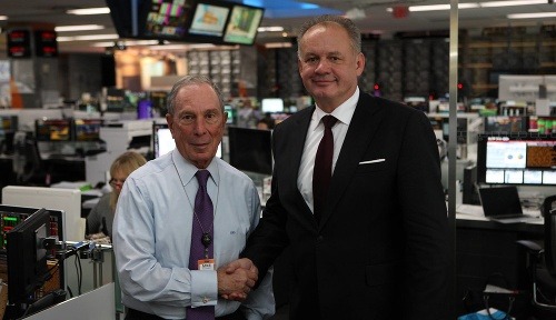 Andrej Kiska s Michaelom Bloombergom