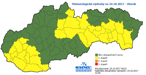 Meteorológovia vydali výstrahu: Slovensko