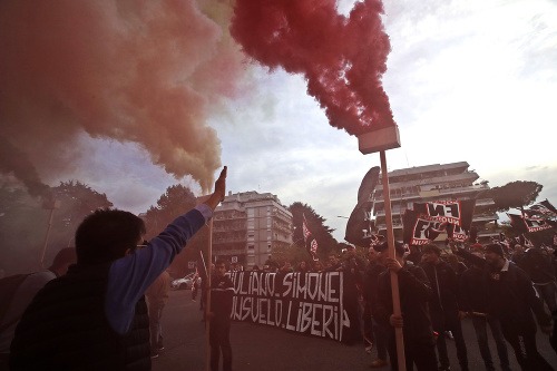 Pochod neonacistov v Ríme