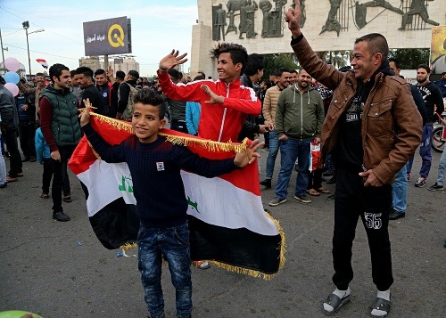 Iracký ľud oslavuje definitívnu