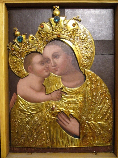 Obraz milostivej Panny Márie, ktorý ronil krvavé slzy