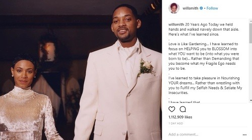 Will a Jada Smithovci sú manželia 20 rokov.