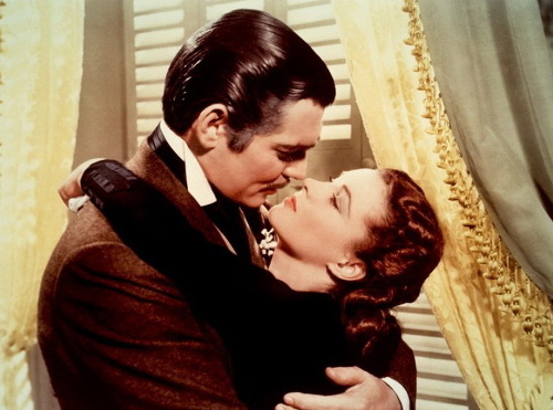 Clark Gable a Vivien Leigh v Odviate vetrom 