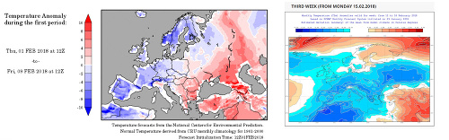Prognostické modely na mesiac február podľa wxmaps.org a ECMWF