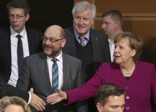 Angela Merkelová, Martin Schulz