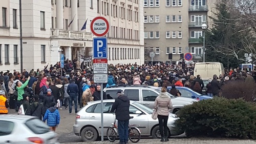 Protest v Nitre