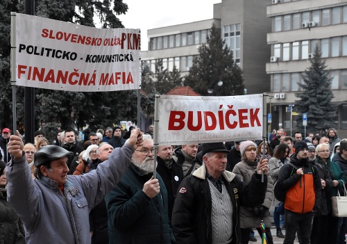 Protest v Michalovciach