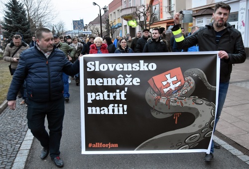 Protest v Michalovciach