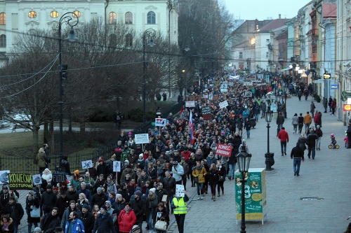 Protest v Košiciach