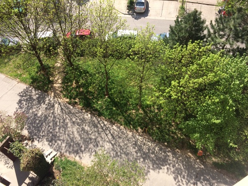 Počasie 19. apríla 2018 v bratislavskej štvrti DNV.