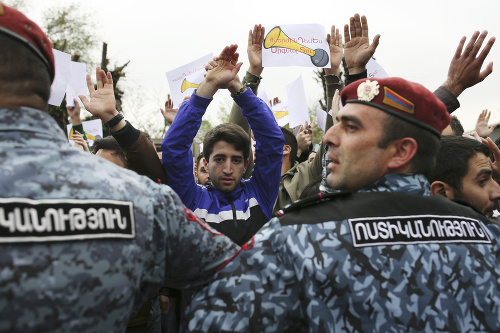 Protivládne protesty v Arménsku