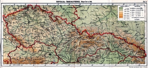 Mapa Československo