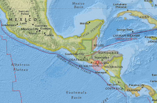 Zemetrasenie v Salvadore
