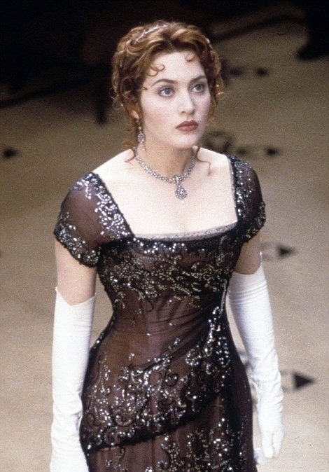 Kate Winslet ako Rose vo filme Titanic. 