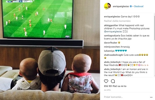 Enrique Iglesias je hrdým otcom dvojičiek. 