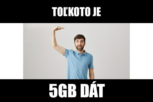 Chcete 5 GB dát