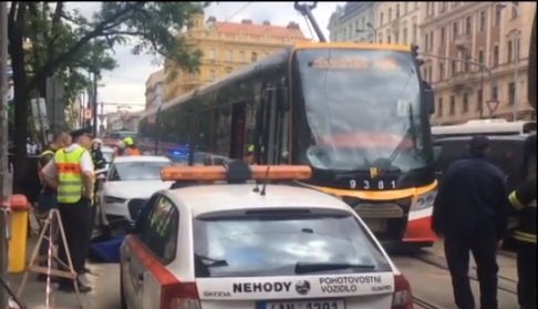 Nehoda v Prahe