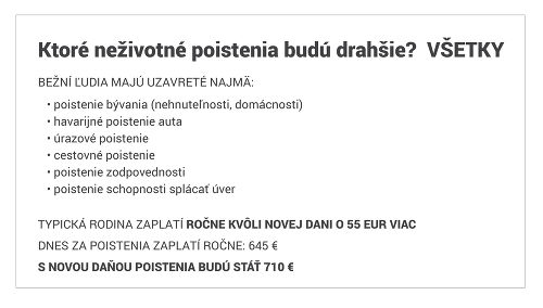 Trpký darček od vlády: