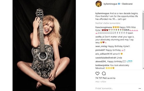 Kylie Minogue potešila fanúšikov takouto odvážnou fotografiou. 