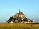 Francúzsky ostrov Mont-Saint-Michel z