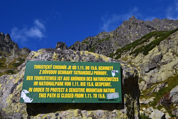 Vysokohorské chodníky vo Vysokých