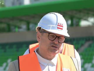 Primátor mesta Prešov František Oľha predstavil aktuálny stav výstavby futbalového štadióna
