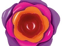 Plastové misky Rose shot