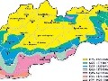 Solárna mapa Slovenskej republiky.