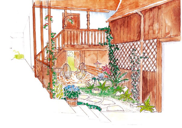 Dva pohľady do dvora