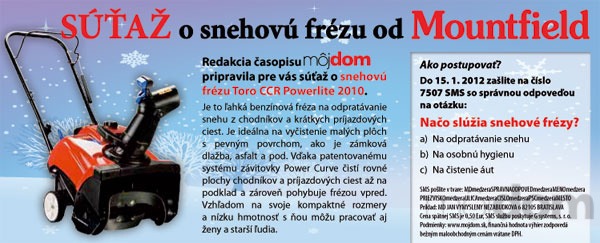 Súťaž o snehovú frézu