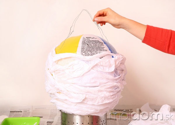 5 Po vysušení balón