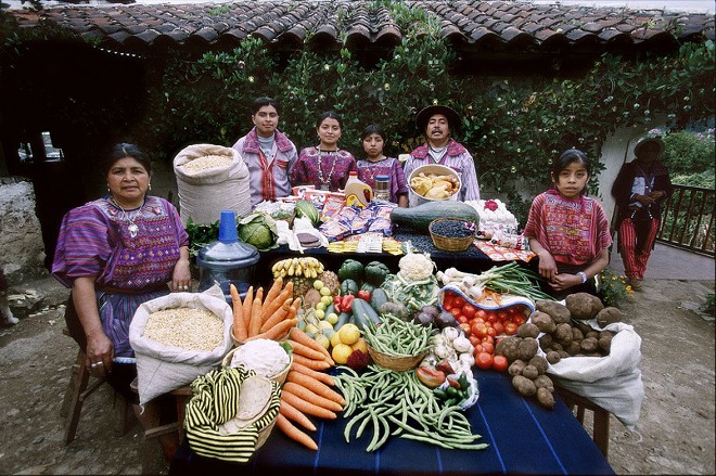 Rodina z Guatamale minie na jedlo 76 dolárov za týždeň.