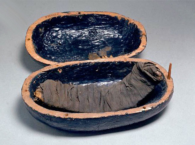 Takto vyzeral steak pred tritisíc rokmi, ktorý našli vedci v hrobke. (Foto: Blogs.discovermagazine.com)