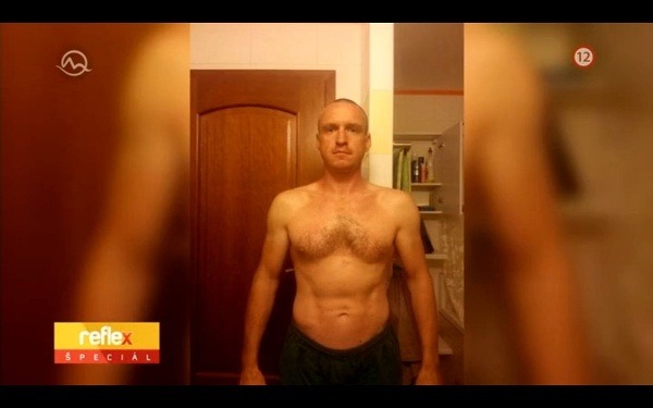 Takto vyzeral Radoslav pred tým, než sa pustil na hladovku. (Foto: screenshot videoarchiv.markiza.sk)