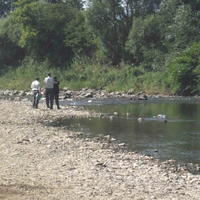 Rieka Kysuca, v ktorej sa malý chlapec utopil.