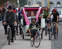 Cyklisti včera pozývali košických obyvateľov na oslavy Dňa bez áut.