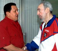 Hugo Chávez a Fidel Castro